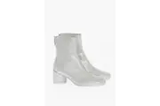 Maison Margiela MM6 Square-Toe Glitter Booties 6cm