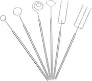 Happyyami 1set Stainless Steel Chocolate Dipping Forks for Fondue Cheese and Dessert for Events Picnics and Camping Easy to Clean Candy Dipping Tool