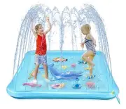 Sealed Splash Pad for Kids – 68” Sprinkle & Splash Play Mat – Water Fun