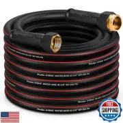 Garden Hose 5/8" x 50ft, NON-EXPANDABLE Heavy Duty Premium Flexible Water Hos