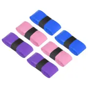 Tennis Racket Grip Tape PU 43.3" Absorb Sweat Purple Light Pink Blue