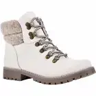 Cliffs by White Mountain Women's Pathfield Lace Up Booties Winter White