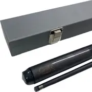 Grafex Graphite Tournament GREY Pool Snooker Billiard Cue and Silver Cue Case