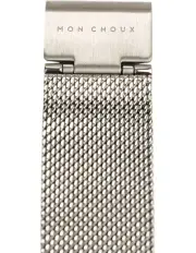 [Mon Choux] Classic Mesh Watch Strap 18mm in Silver