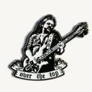 LEMMY - Over The Top enamel pin Motorhead heavy metal nwobhm punk rock
