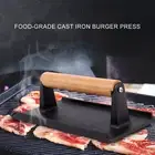 Campfire Cooking Tool Burger Smasher for Griddle Food-grade Cast Burger Press