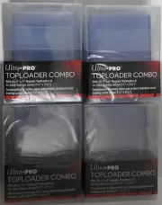 ULTRA PRO TOP LOADER DECK BOX(X4) + TOP LOADERS(X100), CLEAR SLEEVES(X100) COMBO