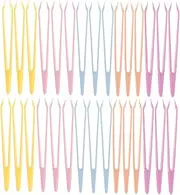 NUOBESTY 100Pcs Multi Functional Lash Clamp Tweezers Set Precision Eyelash Eyebrow Tweezers for Easy False Eyelash Application
