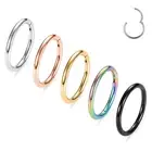 Hinged Nose Ring Hoop Septum Hoop Ring Tragus Rook Ring Piercing Jewelry Lip La