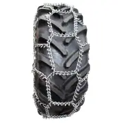 Trygg 8mm Fast Trac Square Studded 360/70-28 Tractor Tire Chains