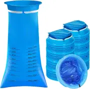 50 Pieces Disposable Vomit Bags Travel Sickness Bags Barf Bags for Car Sick Kids