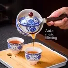 Rotation Tea Maker and Infuser Tea Ceremony Set Teapot Set Bag Porcelain