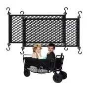 2Pcs Camping Cart Luggage Net Wagon Cart Cargo Net Elastic Mesh Hanging Net