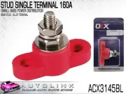 SMALL BASE POWER DISTRIBUTION STUD SINGLE TERMINAL 160A RED ACX3145BL