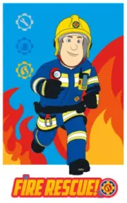 Fireman Sam Hand Towel 30x50 Guest Towel Natur Cotton F_6002