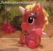 HATCHIMALS COLLEGGTIBLES FIGURE UNIKEET RED WITH YELLOW MANE UNIKEETS UNICORN