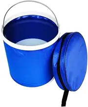 Ashintar Collapsible Bucket,Portable Outdoor Hiking Water Picnic Buckets for Camping, Travelling, Fishing, Laundry, Home and Car, Folding Water Container for Beach (11L Capacity)