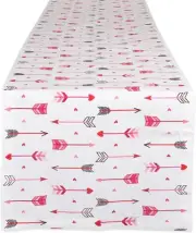 DII Valentine's Day 100% Cotton, Printed Table Runner, Machine Washable