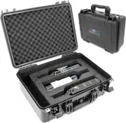 CM Hard Shell Wine Suitcase for 3 Bottles - Waterproof Wine Storage for Travel
