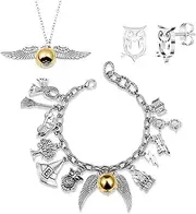 Fancy Space Charm Bracelets Jewelry Set Wizardry Themed Adjustable Bracelet Halloween Birthday Gift