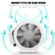 8" Inch Silent Extractor Fan Duct Hydroponic Inline Exhaust Industrial Vent AU