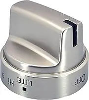 WB03X24818 Stove Knob Replacements for GE - Burner Range Knobs Replacement with Numbers Compatible with GE Gas Stoves Reinforced D-Shape Hole (1)