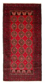 Traditional Vintage Hand-Knotted Carpet 2'9" x 5'6" Wool Area Rug