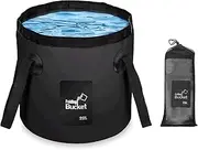 WOULDWIN Collapsible Bucket with Handle,20L Camping Water Storage Container Portable Folding Bucket,Ultra Lightweight for Fishing, Camping, Hiking, Backpacking, Outdoor Survival, Car Washing