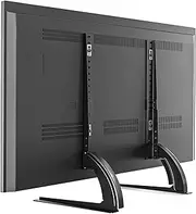 Universal Pedestal Table Top TV Stand TV Bracket TV Riser TV Base Replacement with Height Adjustable 27"-65" Black