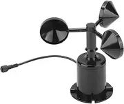 Wind Sensor Anemometer 0-70m/s Environment Signal Output Pulse Type Three Cups Wind Speed Sensor Anemometer Wind Speed Meter Sensor