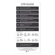 Pool Signs Australia Pool Safety CPR Sign - Charcoal Black