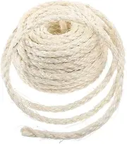 1 Roll Natural Sisal Rope for Cats Sturdy Cat Scratching Post Replacement for Daily Use