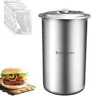 Botiliceer Ham Maker Stainless Steel Ham Maker Meat Press with Thermometer for Homemade Ham Meat