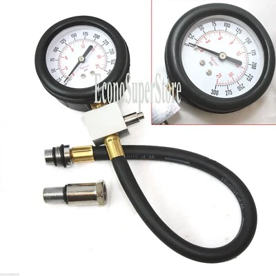 TU7 Cylinder Compression Pressure DiagnosticTester Gauge For 14 18mm Spark Plug