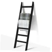 6-Tier Blanket Ladder for Living Room and Bedroom,5.4 Ft Wall Leaning Quilt