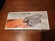 Potato Chipper French Fries Slicer Chip Cutter Chopper Maker Slicer w/ 2 Blades