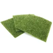 3Pcs Dollhouse Outdoor Emulational Grass Sod Miniature Turf Garden Landscape