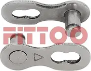 FITTOO 8 Speed Bicycle Power Lock Chain Connector, Quick Link Bike Chain Connector, eBike Master Link Master Joint Chain Connector for 5, 6, 7, 8 Speed Drive Train (1 Set Packed)