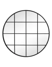 [Cooper & Co] Sophia 112cm Round Mirror in Black