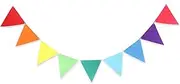 Party Decor 8M 18 Flags Grey Khaki Brown White Pink Felt Bunting Banner Wedding/Halloween Birthday Party Hanging Garland Decoration Supplies (Color : 018, Size : 8M 18 Flag)