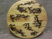 High Voltage Wood Art, Electrocuted Burned Wall Hangings, Fractal Decor 10762