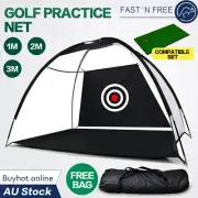 2M 3M Golf Practice Net Hitting Nets Driving Netting Chipping Cage Training Aids