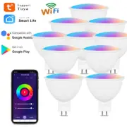 1-6PCS 5W MR16 LED Smart Bulb Works Control with WiFi Tuya For Smart Home Alexa