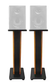 2) Rockville 28" 2-Tone Studio Monitor Speaker Stands For Behringer Studio 50USB