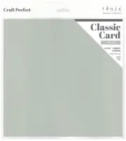 Craft Perfect Weave Texture 80lb Cardstock 12"X12" 5/Pkg-Misty Grey 9138E