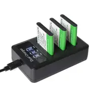 3x Battery+Triple Charger for Fuji-Film Instax mini 90 Neo Classic - NP-45 (A/B)