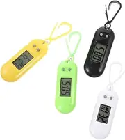 [LIFKOME] 4pcs Pocket Watches Watch Pendant Wristwatch Electronic Automatic Digital Led Chain Blue Display Stopwatch Finger Random Timer Backpack Keychains for Keychains