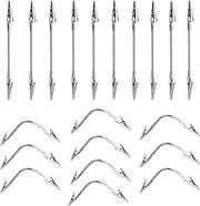 Memo Clips, 11.02in Double Ended Wire Clip, Alligator Clips for Crafts, 20x Long Hose Flexible Clamp Note Holders, Double Sided Clip for Wedding Card Photo Picture Display and Organization