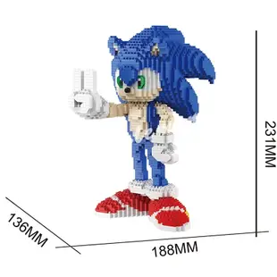 Nano Block 卡通 Sonic The Hedgehog 積木 Knuckles 針鼴 Miles Prower