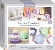 Craft Maker Luxury Candles Kit - DIY Candle Making for Adults - Wax and Moulds Included - Easy-to-Follow Projects - Creative Arts and Crafts - Luxury Gifts